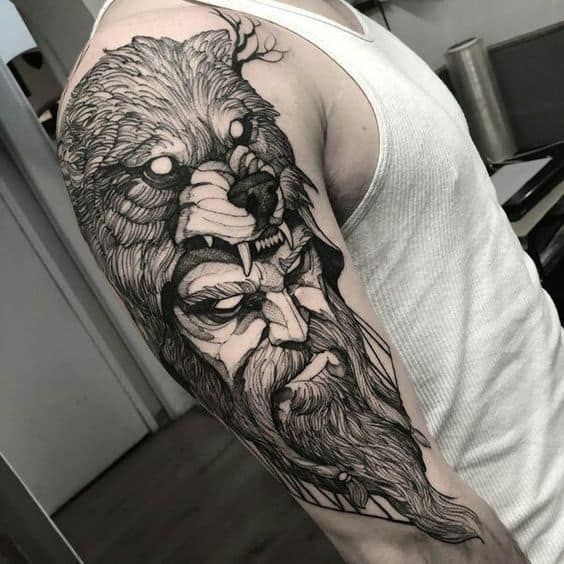 Tatuajes de Vikingos en el Brazo