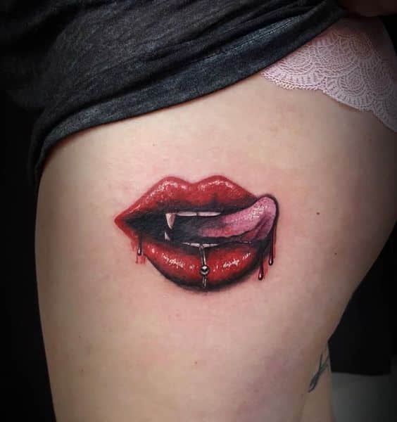 Tatuajes De Labios Rojos