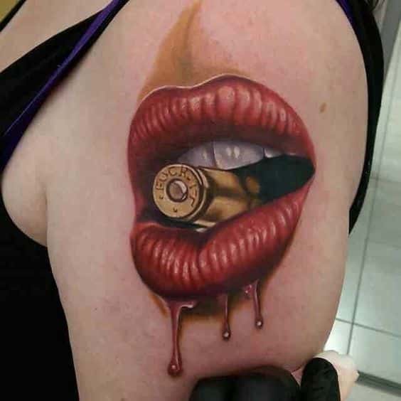 Tatuajes De Labios Rojos