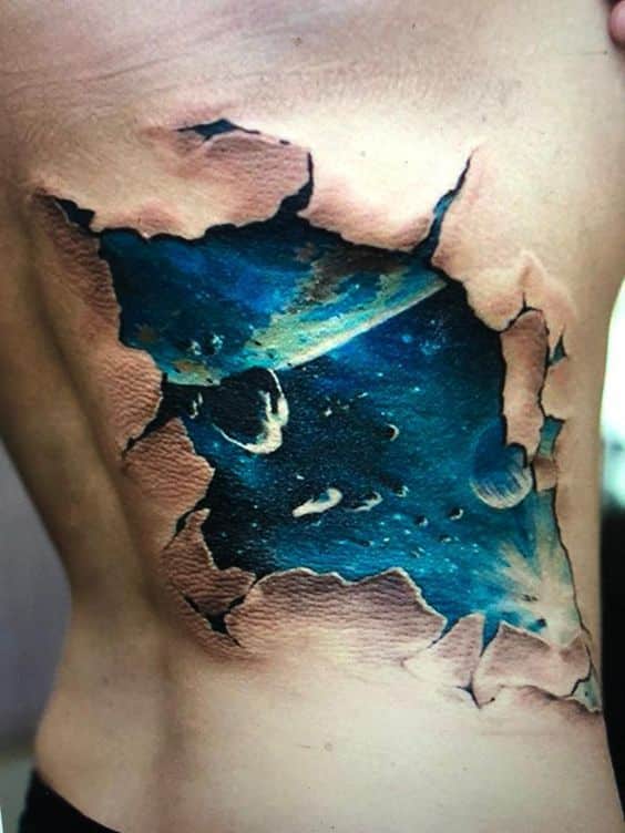 Tatuajes del universo a color