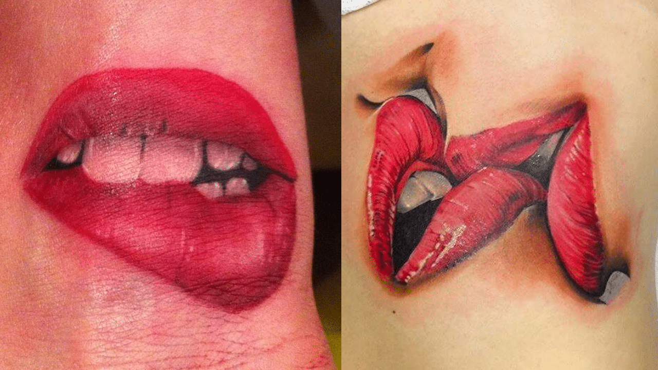 Tatuajes de besos