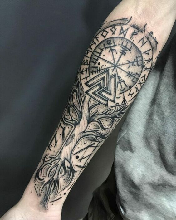 Tatuajes de Vikingos en el Antebrazo