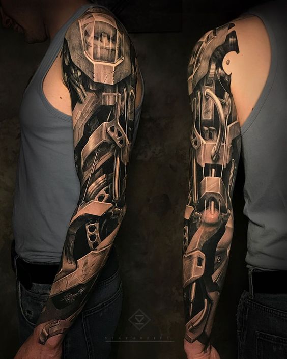 Tatuajes de brazo robot