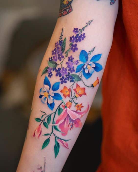 Tatuajes para mujeres a color