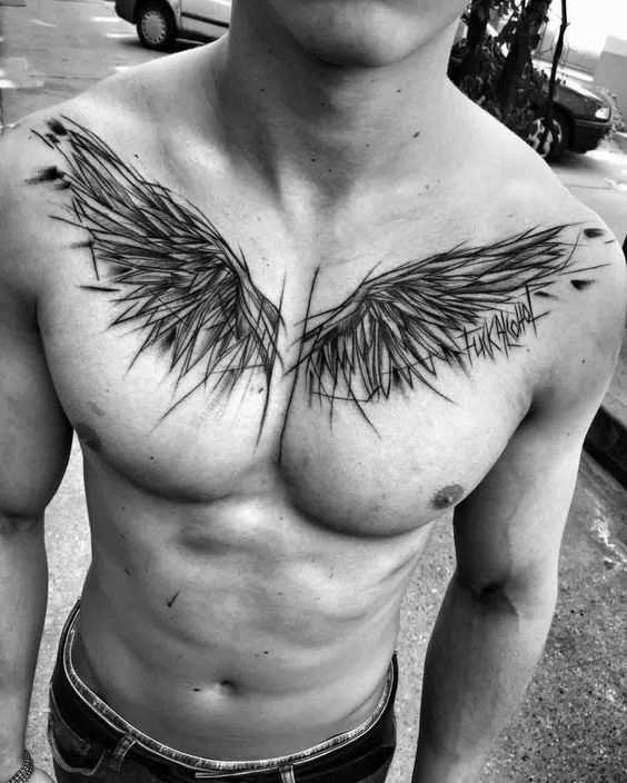 Tatuajes para hombres en el pecho