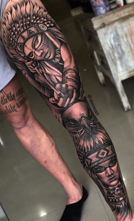 Tatuajes para hombres en la pierna