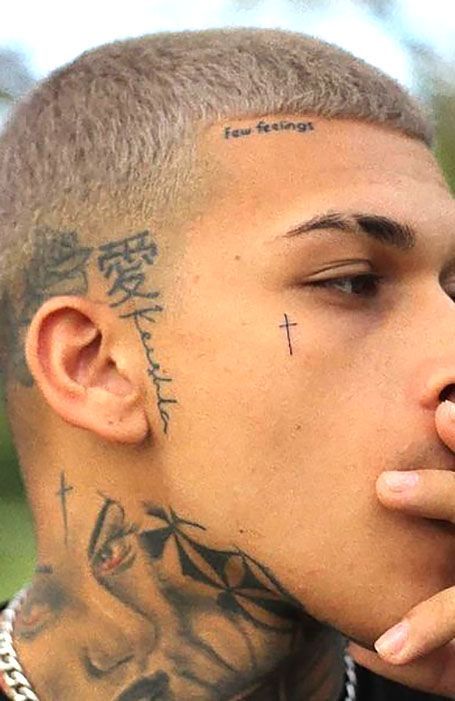 Tatuajes para hombres en la cara